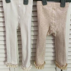 RUFFLE BUTT Leggings ~2 pair~ 6-12mos